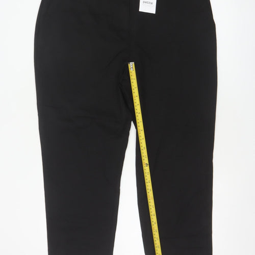 Next Women’s Black UK 18 Petite Slim Tailored Trousers 28in