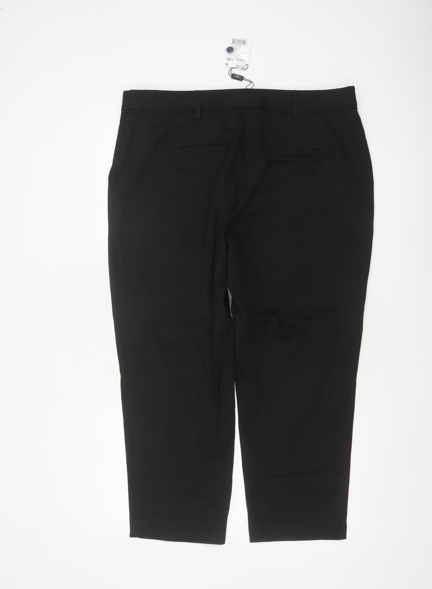 Next Women’s Black UK 18 Petite Slim Tailored Trousers 28in