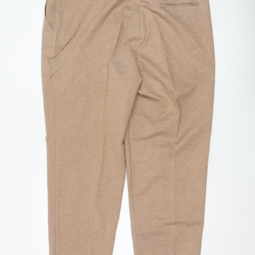 Marks & Spencer Women’s Beige UK 22 Tapered Tailored Trousers