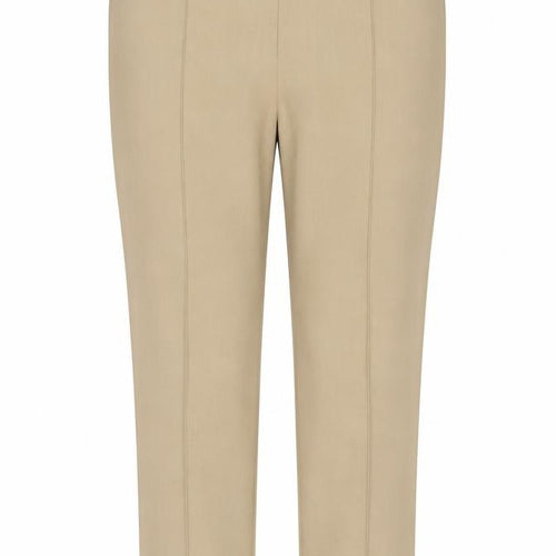 Marks and Spencer Women Beige UK 22 Straight High Rise Trousers