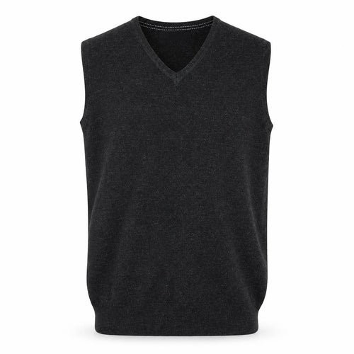 Burton Mens Black L V-Neck Knitted Sleeveless Jumper Vest
