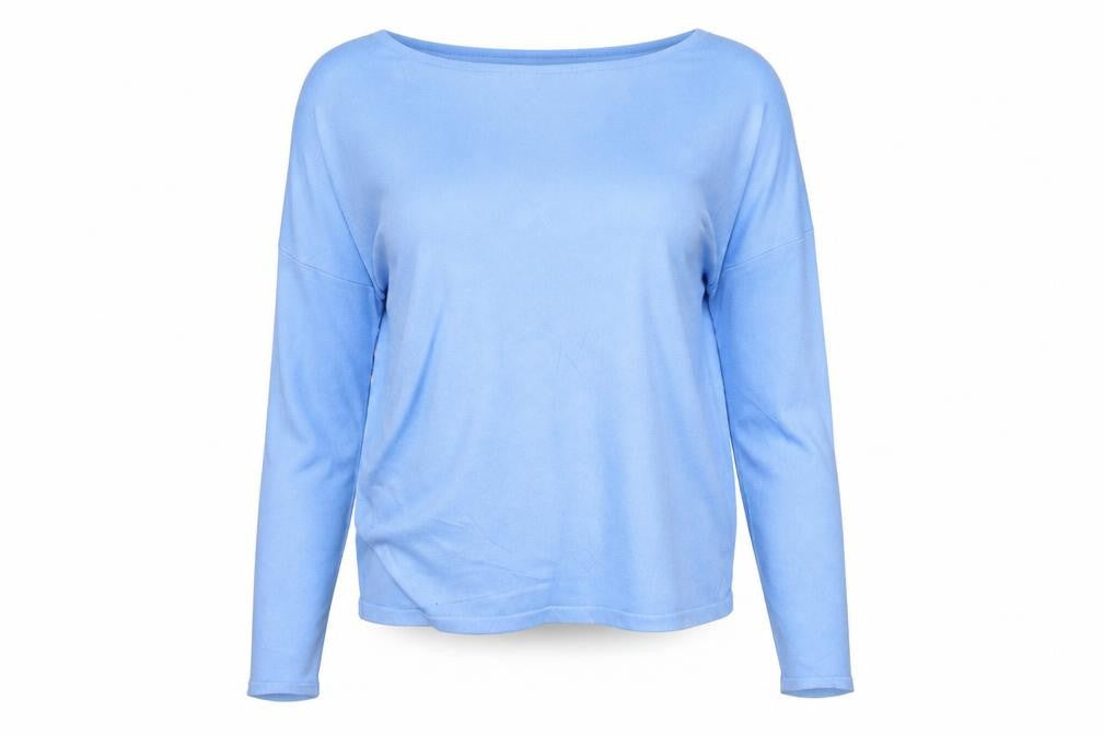 Phase Eight Women’s Blue XS Viscose Knit Crew Neck Pullover Jumper