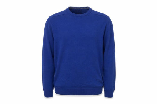 Blue Harbour Men’s Blue L Lambswool Crew Neck Pullover Jumper