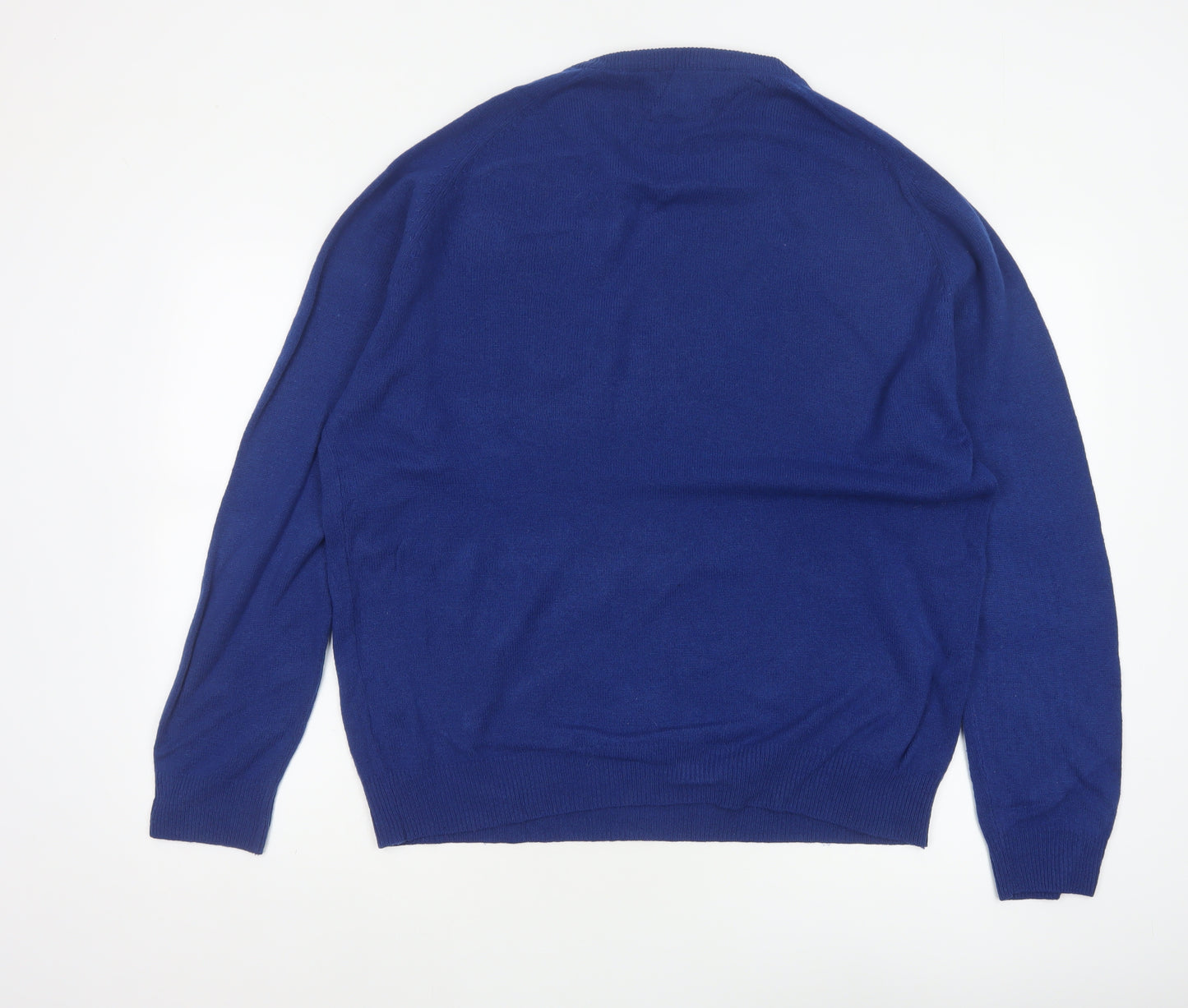 Blue Harbour Men’s Blue L Lambswool Crew Neck Pullover Jumper