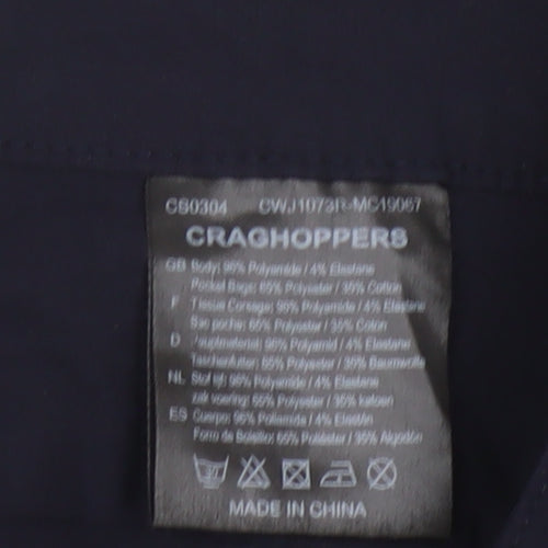 Craghoppers Women’s Navy UK 10R Convertible Zip-Off Walking Trousers
