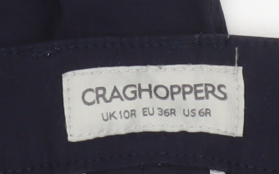 Craghoppers Women’s Navy UK 10R Convertible Zip-Off Walking Trousers