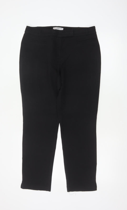 Wallis Women’s Black Petite UK 12 Tailored Straight Leg Trousers