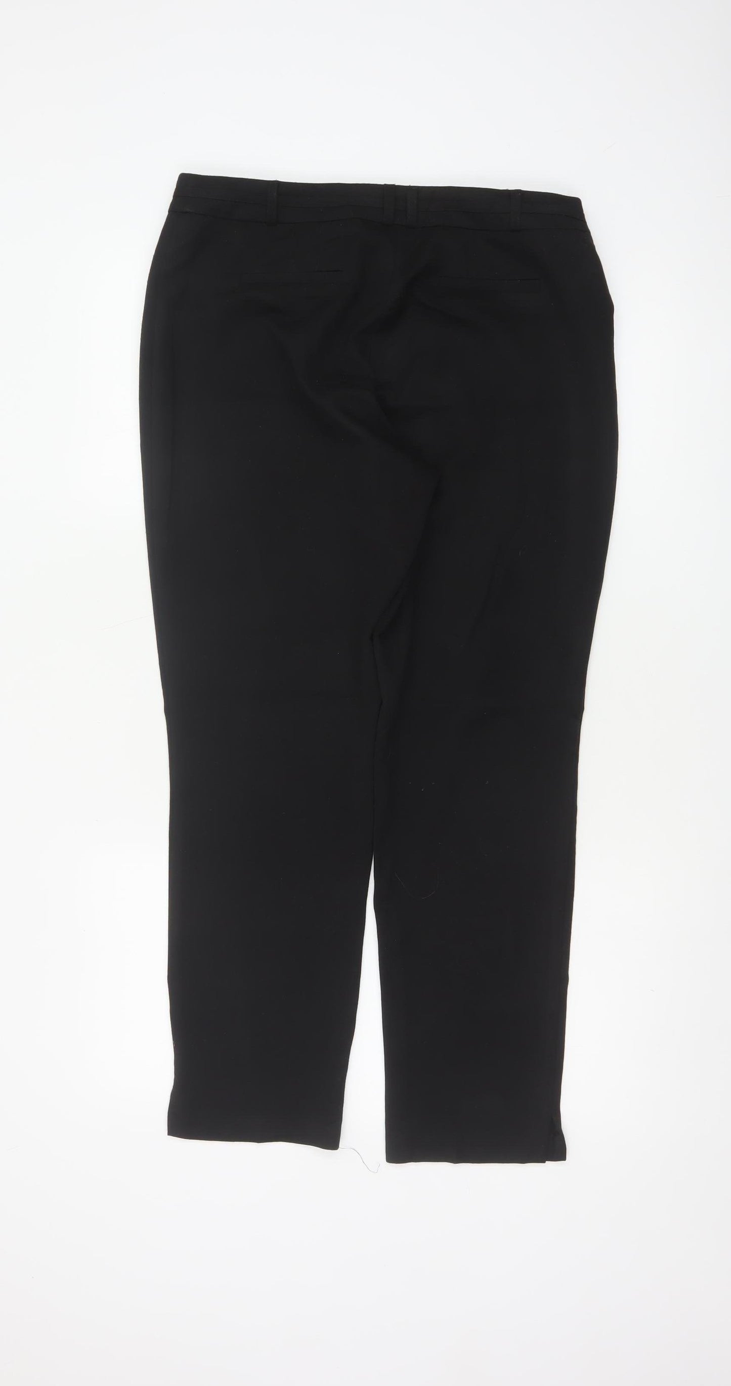 Wallis Women’s Black Petite UK 12 Tailored Straight Leg Trousers