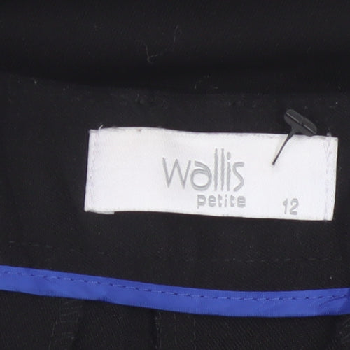 Wallis Women’s Black Petite UK 12 Tailored Straight Leg Trousers