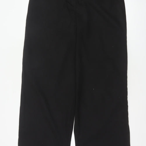 Next Women’s Black UK 14 Tailored Wide-Leg Dress Trousers