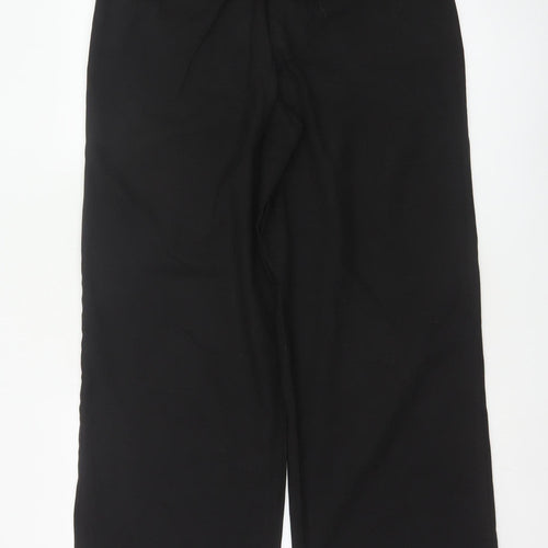 Next Women’s Black UK 14 Tailored Wide-Leg Dress Trousers