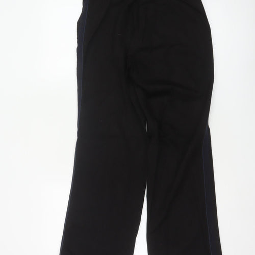 Jigsaw Women Black UK 10 High Rise Bootcut Pull-On Dress Trousers