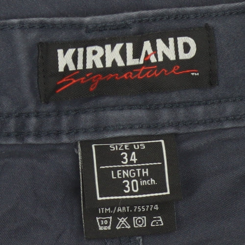 Kirkland Signature Men’s Navy 34x30 Straight 5-Pocket Trousers