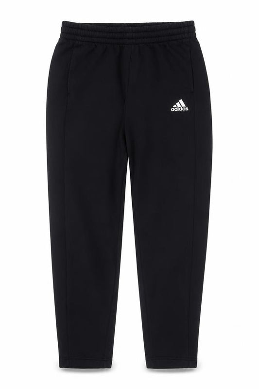 adidas Boys Black Jogger Trousers 13-14 Years Cotton Blend Elastic Waist