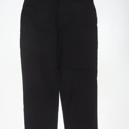 Marks and Spencer Men Black 36in Wool Tailoring Performance Dress Trousers