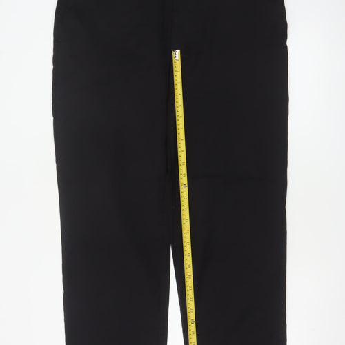Marks and Spencer Men Black 36in Wool Tailoring Performance Dress Trousers
