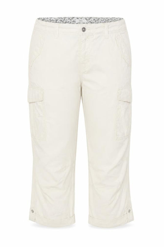 Marks & Spencer Women Beige Size 16 Long Cargo Cropped Trousers