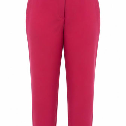 Zara Women Red Size 16 High Rise Tapered Tailored Trousers