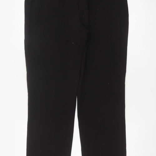 Nicole Farhi Women’s Black UK 14 Wool Blend Straight Tailored Trousers