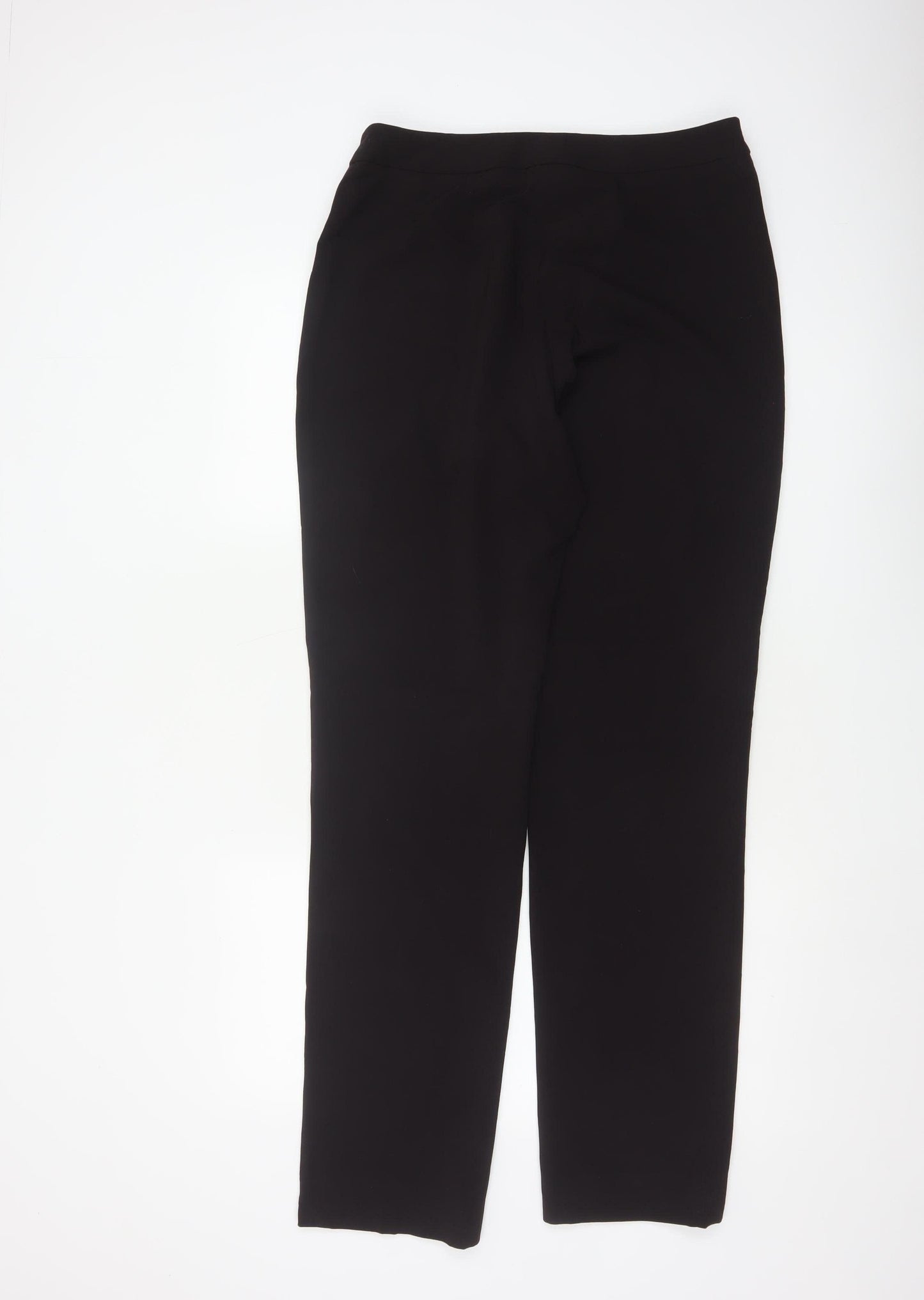 Nicole Farhi Women’s Black UK 14 Wool Blend Straight Tailored Trousers