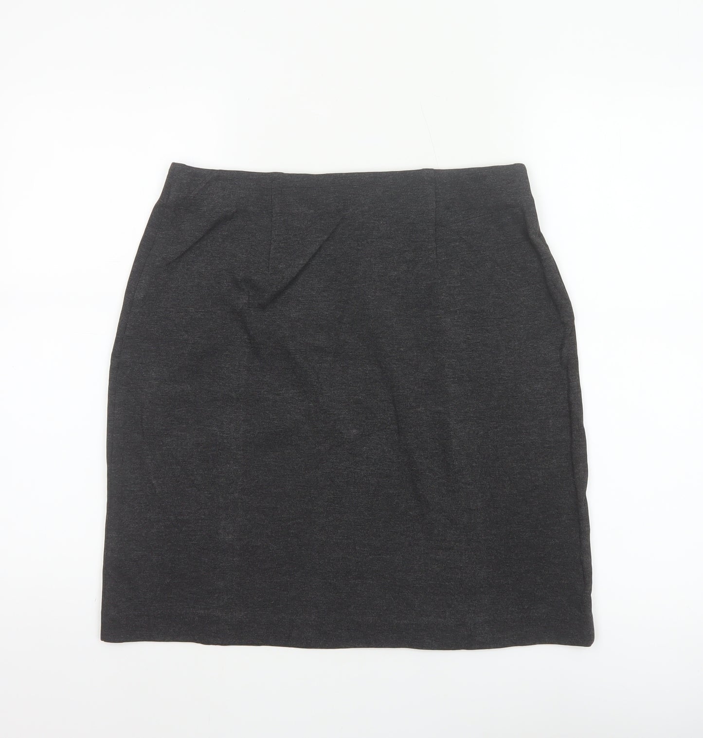 M&S Women’s Grey UK 10 Stretch Pencil Knee Length Skirt
