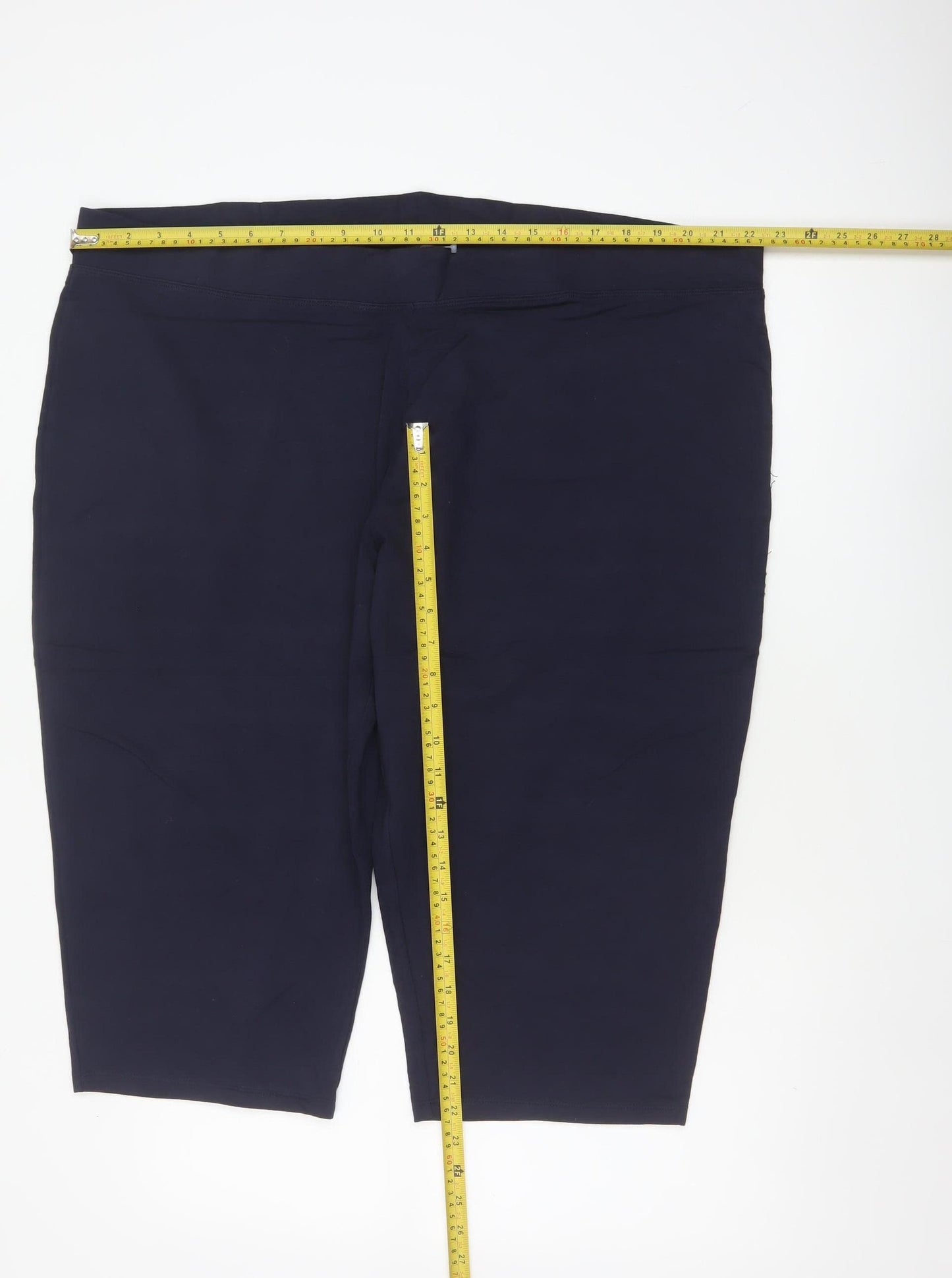 M&S Women’s Blue UK 24 Biker Shorts Stretch Cotton Activewear
