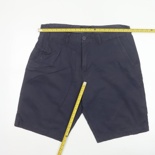 Weird Fish Men's Blue Size 40 Chino Shorts Organic Cotton