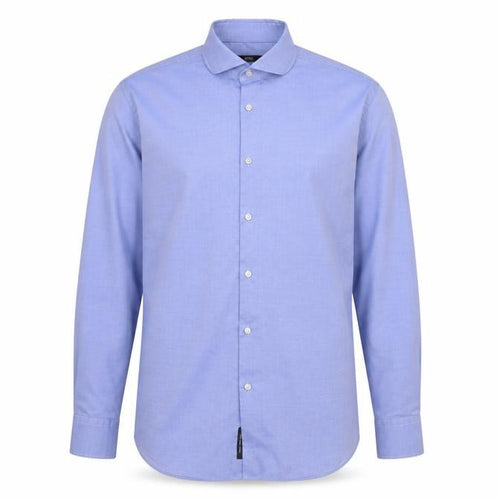 Hugo Boss Men's Blue Size 40 Slim Fit Cotton Long Sleeve Button-Up Shirt