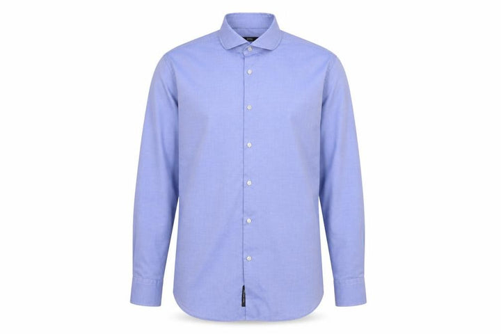 Hugo Boss Men's Blue Size 40 Slim Fit Cotton Long Sleeve Button-Up Shirt
