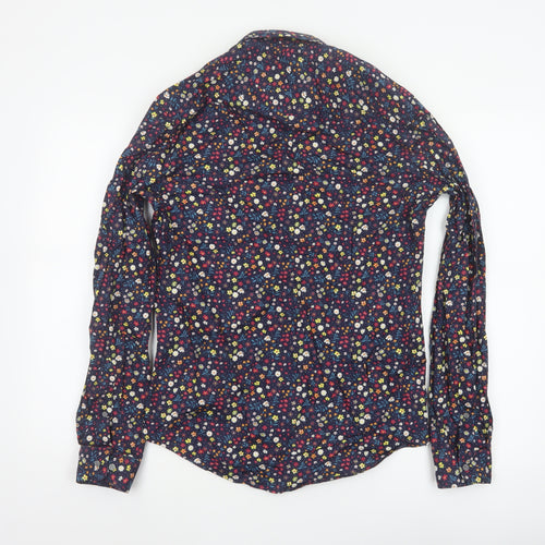 Next Men’s Multicoloured Floral Slim Fit Cotton Shirt Size S