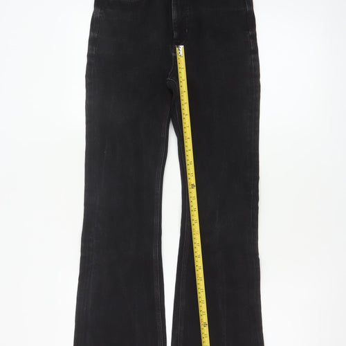 M&S Women Black UK 8 Short Bootcut Stretch Magic Shaping Jeans