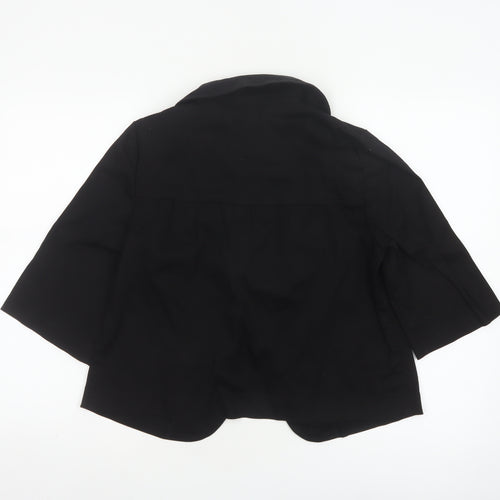 Ingredients Women’s Black Size 8 Cotton Blend Collared Jacket