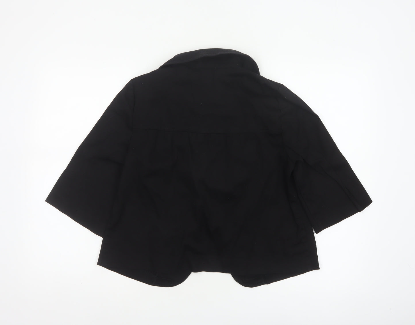 Ingredients Women’s Black Size 8 Cotton Blend Collared Jacket