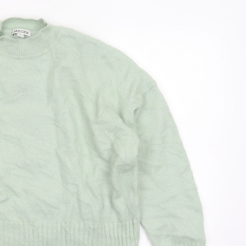 Additional view of Jaeger Women’s Green M Mock Neck Raglan Knit jumper