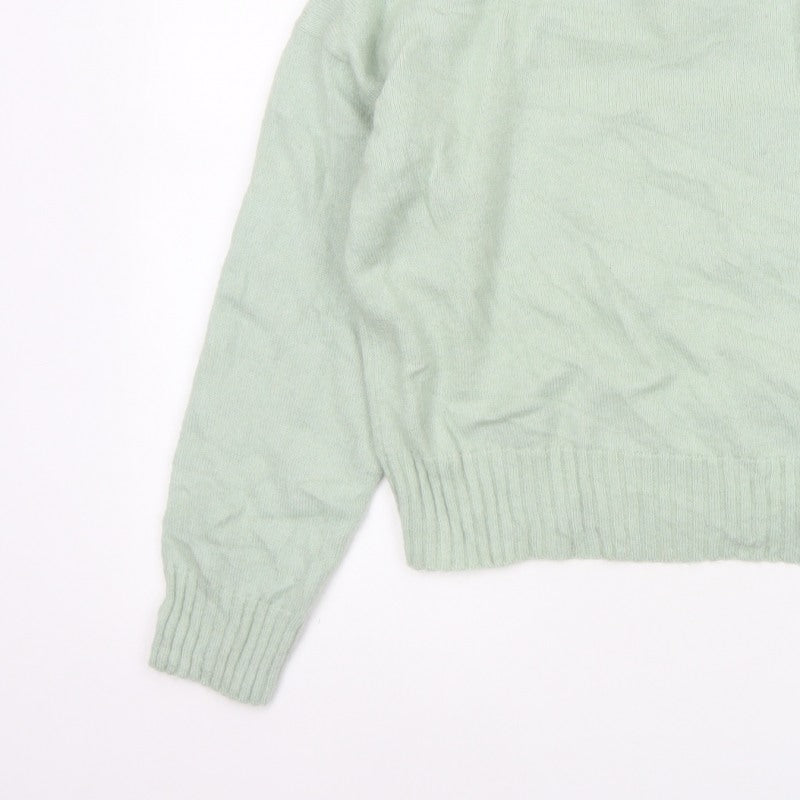 Additional view of Jaeger Women’s Green M Mock Neck Raglan Knit jumper