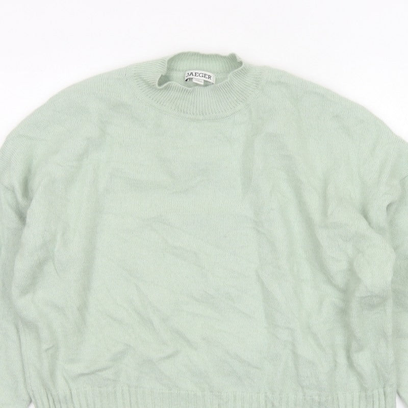 Additional view of Jaeger Women’s Green M Mock Neck Raglan Knit jumper