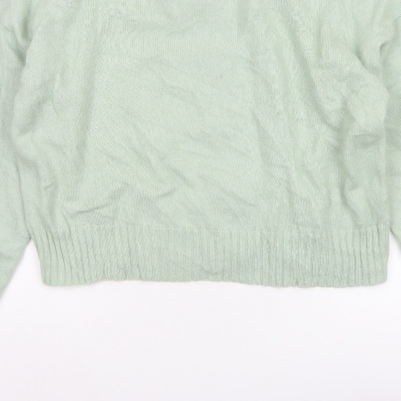 Additional view of Jaeger Women’s Green M Mock Neck Raglan Knit jumper