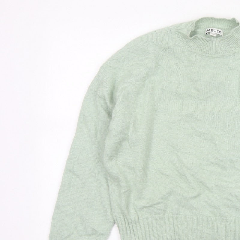 Additional view of Jaeger Women’s Green M Mock Neck Raglan Knit jumper