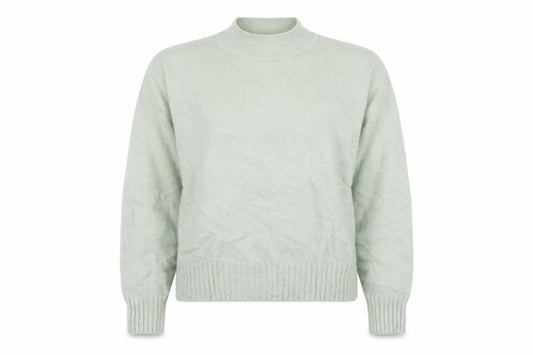 Jaeger Women’s Green M Mock Neck Raglan Knit Pullover Jumper