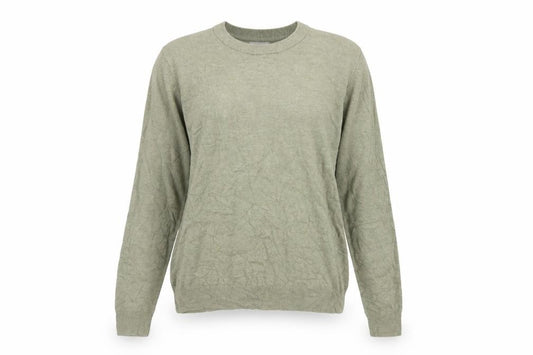 Commoners Women’s Green Linen Crew Neck Knit Pullover Jumper Size 8