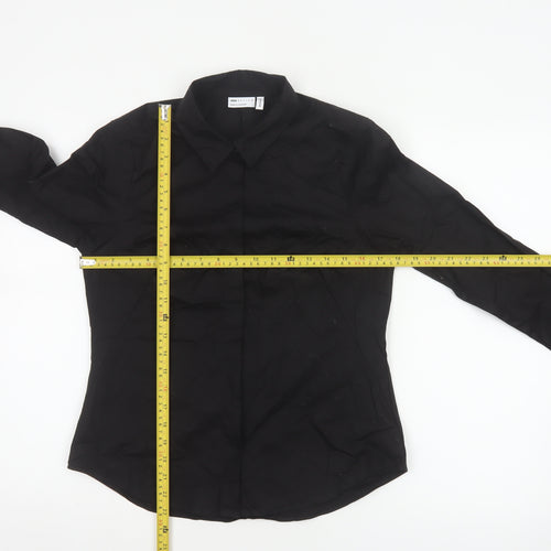 ASOS Design Women’s Black UK 10 Basic Long Sleeve Button-Up Shirt