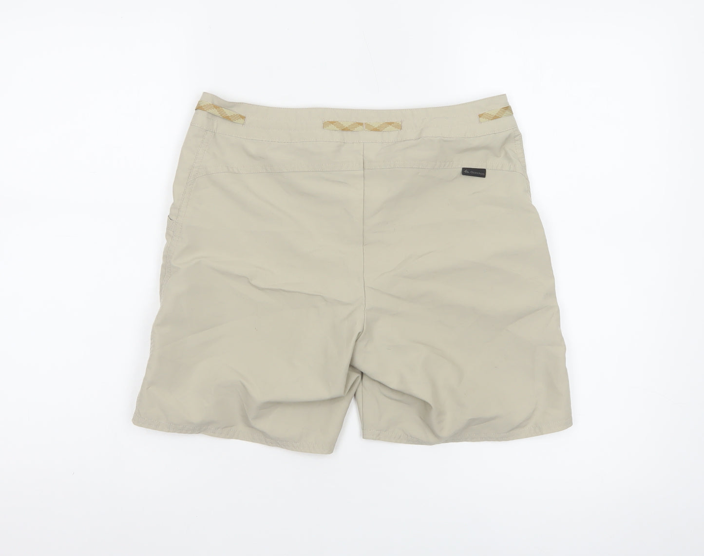 Quechua Women’s Beige Hiking Shorts UK 8 EU 36 Lightweight Drawstring