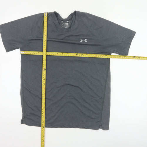 Under Armour Men’s Grey Medium Streaker Running Jersey T-Shirt