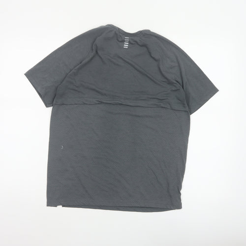 Under Armour Men’s Grey Medium Streaker Running Jersey T-Shirt