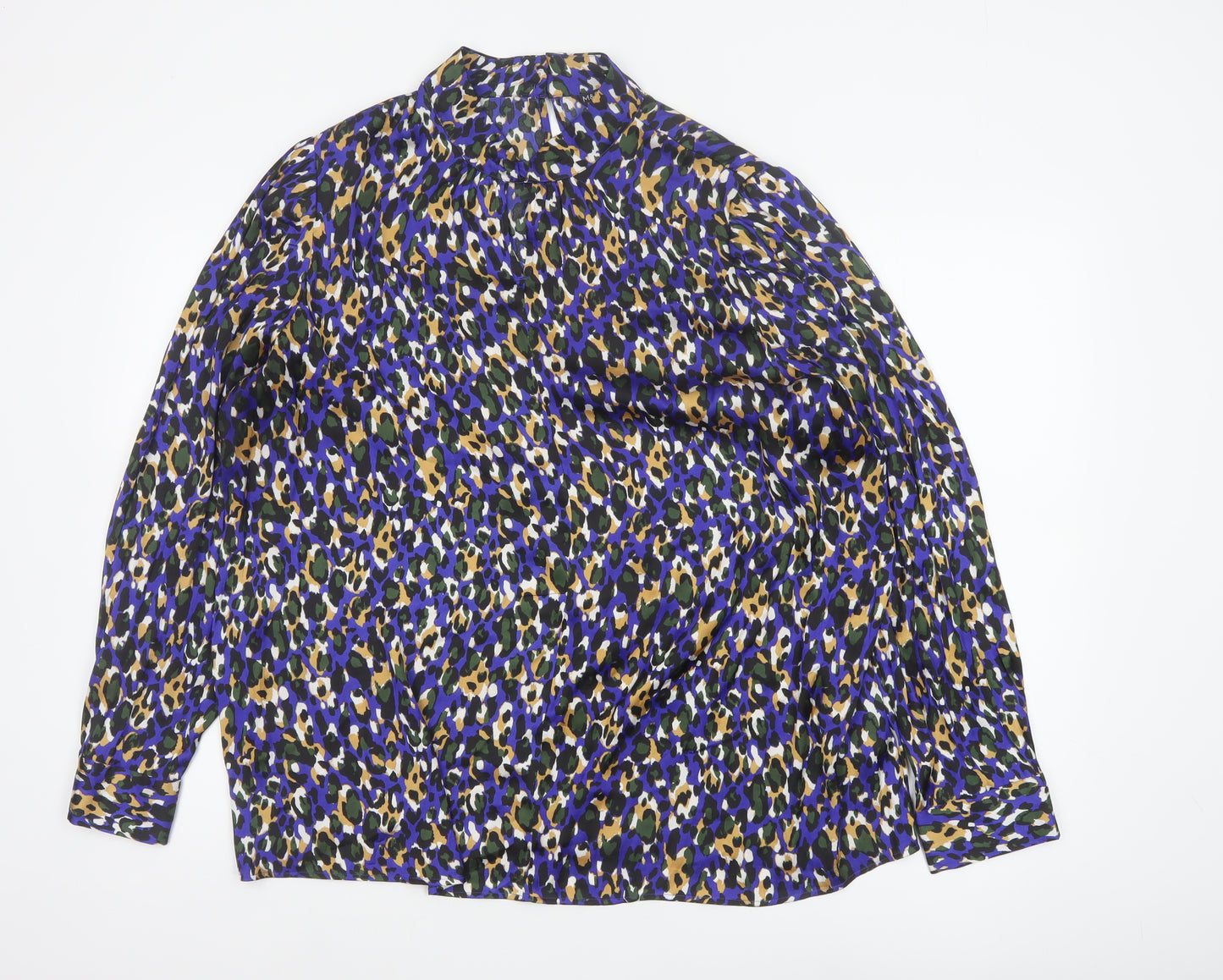 Marks and Spencer Women Multicoloured Leopard Print Blouse UK 22