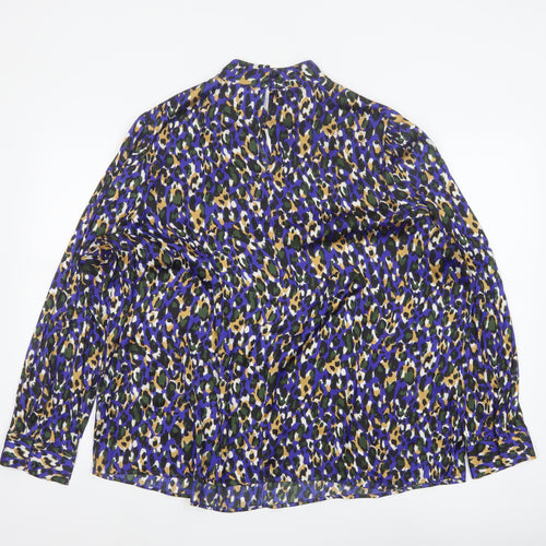 Marks and Spencer Women Multicoloured Leopard Print Blouse UK 22