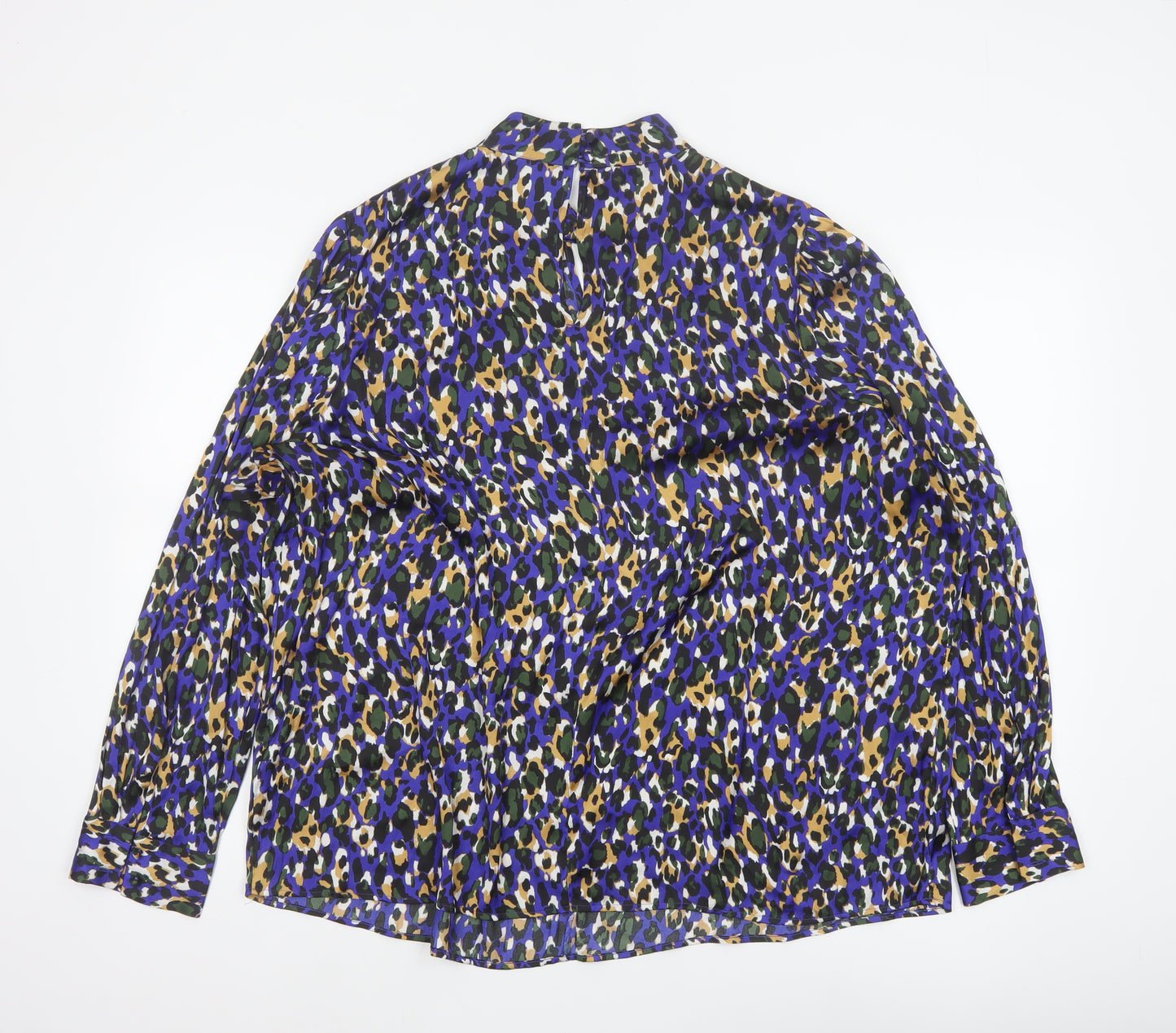 Marks and Spencer Women Multicoloured Leopard Print Blouse UK 22