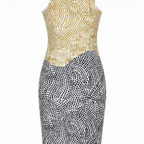 H&M Women’s Multicoloured XS Animal Print Pencil Midi Dress