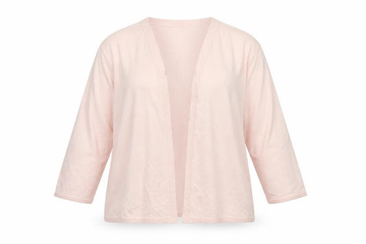 Studio 8 Women Pink Size 22 Open Knit 3/4 Sleeve Cardigan