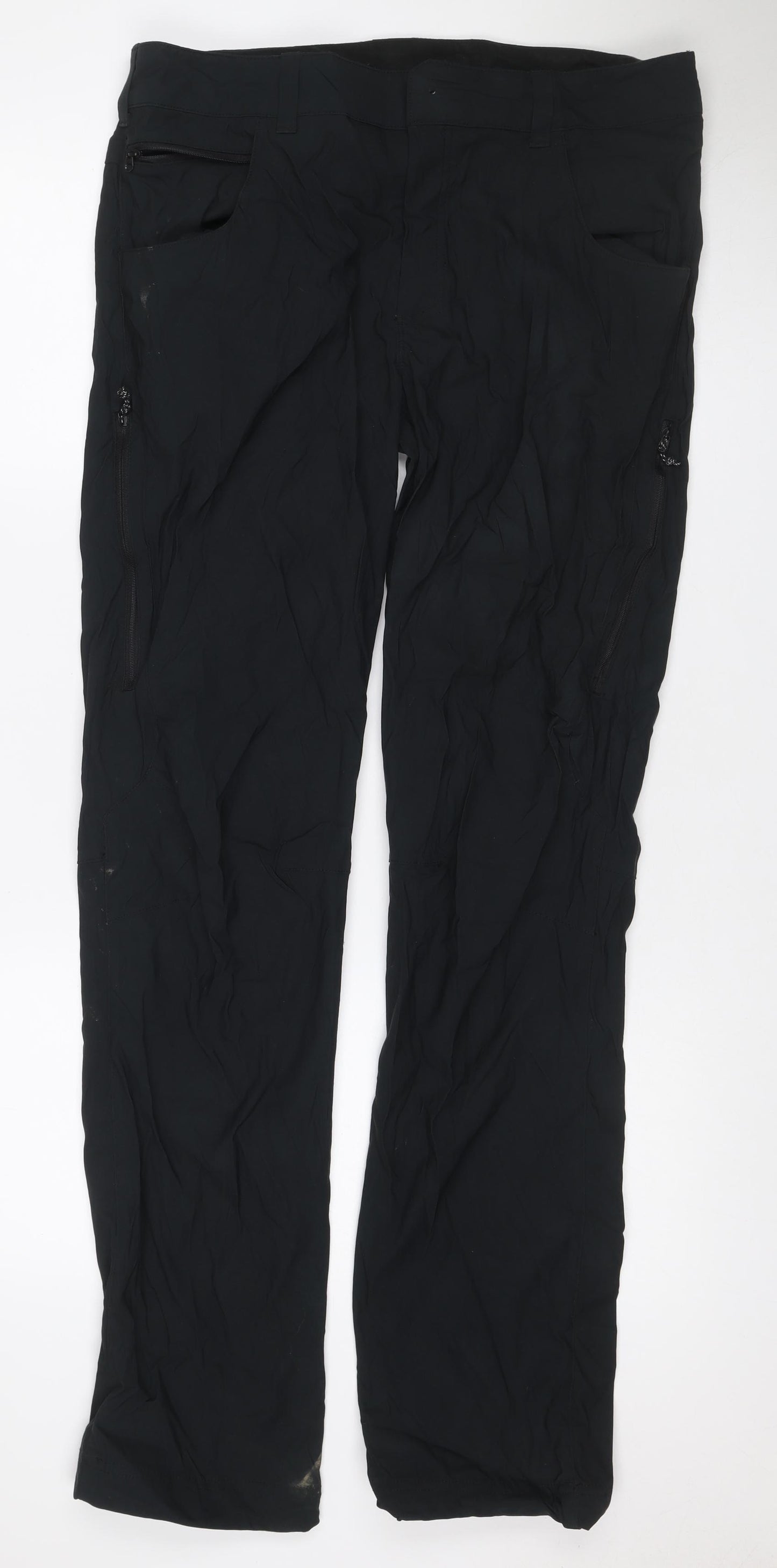 Berghaus Men's Black 34W 34L Waterproof Rain Trousers Zip Pockets